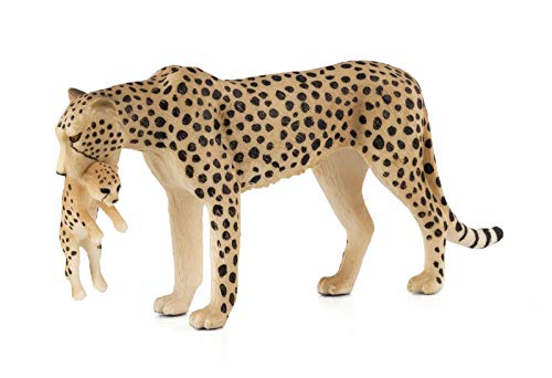 MOJO Cheetah Female with Cub  Toy Figure