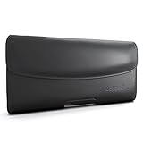 CellBee[Work Companion] Apple iPhone 5/5s/5c Premium Leather Pouch Carrying Case with Belt Clip Belt Loops Holster for Apple Iphone 5/5s/5c(Perfect Fits with Otterbox Commuter / Defender Case on Lifeproof Case on) (Fashion Black)