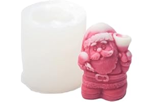 Cestony Christmas Theme Silicone Mold for Making Candle Resin Pillar Aromatherapy Candles Wax Soap Flower Specimen Clay Craft