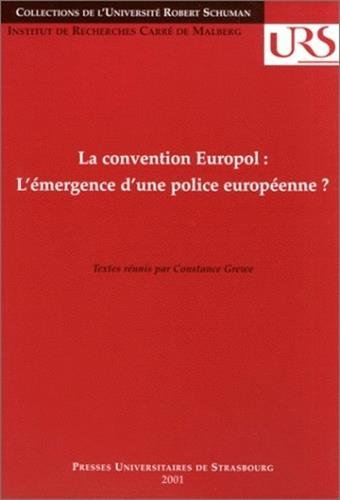 La  convention Europol