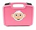 CASEMATIX TOY BOX Travel Storage Fingerlings Case – Fun PINK Protective Home Designed To Carry Four Fingerling Baby Monkey Collector Children Kid Toys