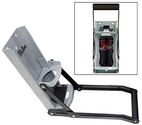 McKay 16 oz Metal Can Crusher / Smasher, Crushes Soda Cans, Beer Cans and Bottles - (Grey) (Renewed)