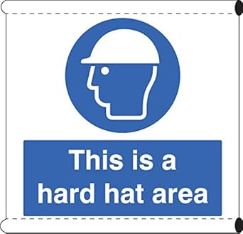 Construction Signs Scaffold Banner This Is A Hard Hat Area C