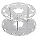 DSCbeauty 10 Holes Oval Makeup Brush Set Holder Toothbrush Makeup Brush Kit Drying Rack Oval Brushes Organizer (Clear)