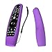 SIKAI Shockproof Silicone Case for LG AN-MR600 / LG AN-MR650 / AN-MR18BA / LG AN-MR19BA Magic Remote Battery Cover Protective Skin Holder Washable Dirt-Proof Anti-Lost with Remote Loop (Purple)