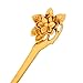 FINGER LOVE Handmade Carved Wooden Hairpin vintage Chopsticks Chinese Decorative Accessory Wood Hair Stick Flower Boxwood