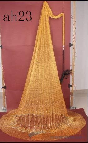Running Water Fishing Nylon Multifilament Cast Nets 12 Feet 3/8" Mesh Size (12 feet - 3/8")