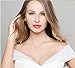 Amelery Pearl Necklace Simulated Pendant Pearl 9-10mm 925 Sterling Silver Chain 18'' Necklaces Jewelry for Women