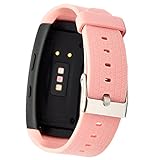 X4-TECH Band for Gear Fit2 Watch Soft Silicone Replacement Elastomer Band Plastic Wristband for Samsung Galaxy Gear Fit 2 SM-R360 Smart Watch (Pink)