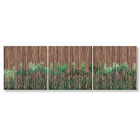 3 Panel Wooden Texture Art Painting Wall Bedroom...
