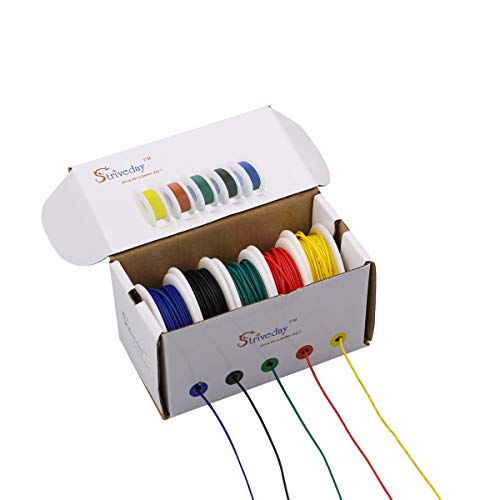 StrivedayTM 30 AWG Electric wire cable 30gauge electrical wires pvc stranded hookup cables kit