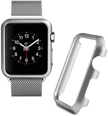BabiQ for Apple Watch Series 1/2/3 Screen Protector, Aluminum Case Protective Frame Bumper Case Sport Case