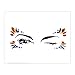 Lady Up 6 PCS Face Jewels Tattoo Set Mermaid Gem Rhinestones Eyes Body Stickers Bindi Crystals Glitter for Rave Party Festival