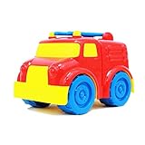 BOLEY Fire Truck Toy for Toddlers and Kids - Educational Toddler Red Fire Truck - Great Baby Toy Car as Sandbox Toy or Educational Toy
