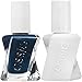 essie Gel Couture Nail Polish & Top Coat Kit, Surrounded by Studs, 0.46 fl. oz.