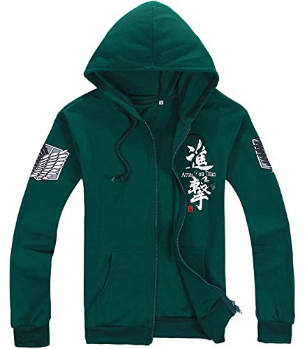 Pulle-A Titan Shingeki No Kyojin Survey Corps Eren Halloween Cosplay Jacket