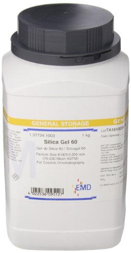 EMD Millipore 1.07734.1003 Silica Gel 60 Sorbent for Chromatography, 70-230 Mesh, 1kg Poly Bottle