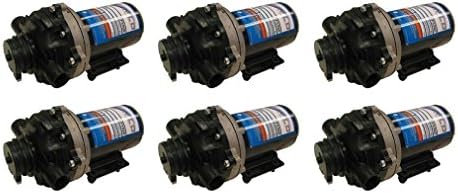 The ROP Shop6 Pack EVERFLO 12 Volt 5.5 GPM Diaphragm Water Pumps 60 psi Lawn Sprayers Boats RV