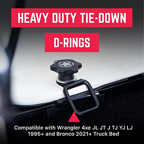 Tie Down D Ring Set, EasytoInstall Truck Tie Downs, Compatible with
