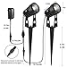 GreenClick Landscape Lighting, 3W 12V Extendable Low Voltage 6 in 1 Landscape Lights with Transformer IP65 Waterproof 1800 Lumen Outdoor Spotlight for Garden Walls Trees Flag Pathway, Warm White