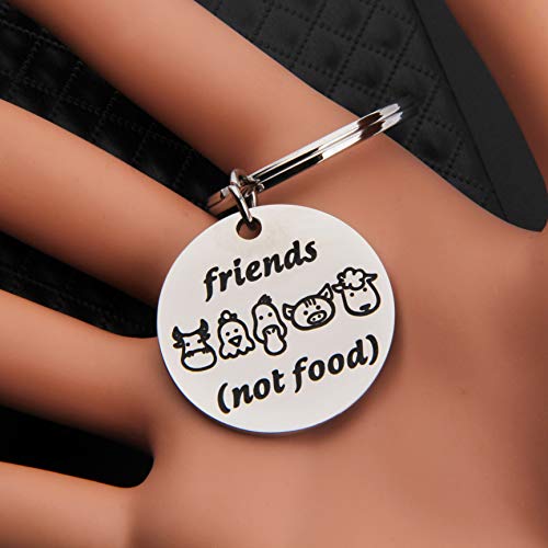 MAOFAED Vegen Gift Vegetarian Gift Animal Lover Gift Animal Rescue Gift (Friends not Food)