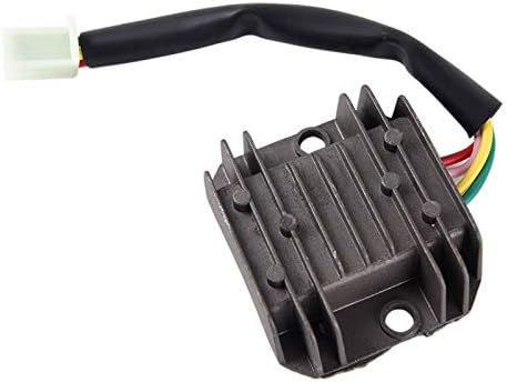 DIYEUWORLDL Universal 6.3mm 4 Wire Full Wave Motorcycle Regulator Rectifier for 12V DC Bike Quad