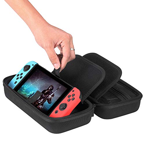 image for Vikena Hard Carrying Case for Nintendo Switch Fits AC Adapter Console 