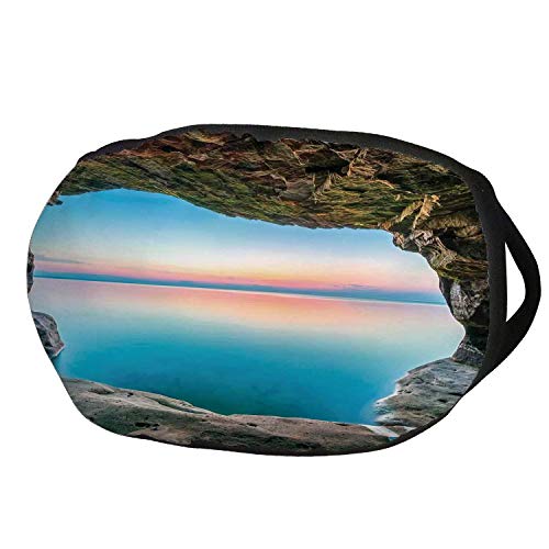 Fashion Cotton Antidust Face Mouth Mask,Natural Cave Decorations,Fairy Image of the Horizon Inside Hidden Grotto Upper Paradise Point Tranquil Life,Multi,for women & men