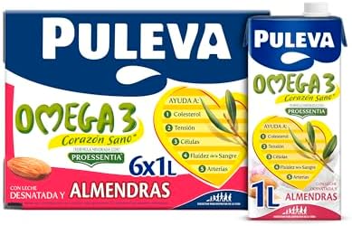 Omega 3 Almendra, EPA y DHA, Corazón Sano, Pack 6x1L