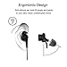 Vomach Stereo Headphones Earhook Headphones In Ear Earbuds for Running Wired Earphones with Mic Cable Clip Included Black
