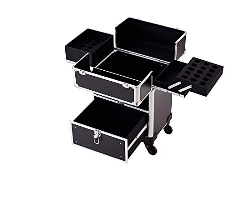 Professional Cosmetic Train Case Aluminum Portable Makeup Storage