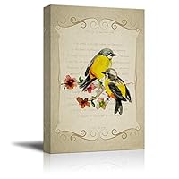 Canvas Wall Art Feather and Animals Canvas Prints Home Artwork Decoration for Living Room,Bedroom - 12x18 inches