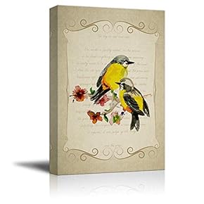 Feather and Animals Home Artwork for Living Room Bedroom