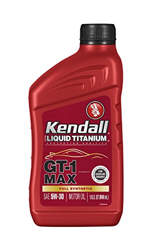 Kendall 1074953 Synthetic Motor Oil (GT-1 MAX Full with Liquid Titanium 5W30-1 Quart), 32 fl. oz, 1 Pack