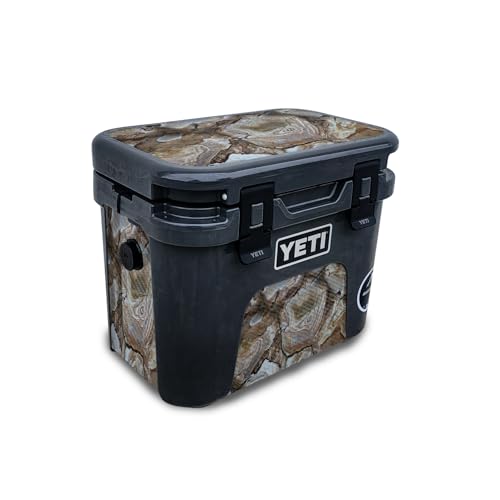 Glossy Glitter Skin Compatible with Yeti Roadie 15 Hard Cooler - CBD Black - Pr…
