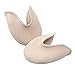 JUMUU 1Pair Gel Toe Caps Soft Ballet Pointe Dance Athlete Shoe Pads for Girls Women (Skin, Middle)