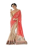 Sakalas Superior Georgette Salmon Inspiring Saree 83704