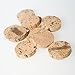 Natural Unvarnished Cork Crafting Discs Tiles (25 Pack)