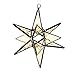J Devlin Orn 250 Stained Glass Moravian Star Christmas Ornament or Sun Catcher Dimensional 4 1/2 x 4 1/2
