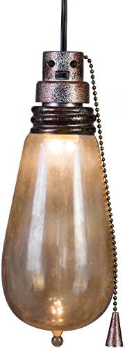 Gemmy Short Circuit Rusty Attic Light Bulb - Indoor Holiday Decoration, 10-Inch Height x 4-Inch Width
