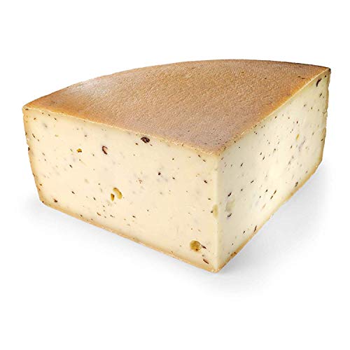 Die Trüffelmanufaktur - Original Bayerischer Spätzle Käse mit 3% echtem schwarzem Trüffel, Feinkost Käse für echte…