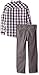 Lee Boys' 3 Piece Button Down Shirt, Graphic Tee, Jean Set