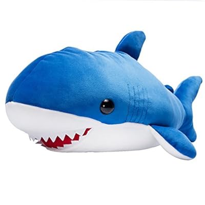 LALA HOME Large Blue Shark Stuffed Animal Giant Hugging Plush Soft Pillow Ocean Toy 22 Inch/56 Centimeter