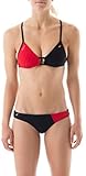 Asics KW2766 Women's Bikini Top, Black/Red - M