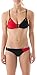 Asics KW2766 Women's Bikini Top, Black/Red - M