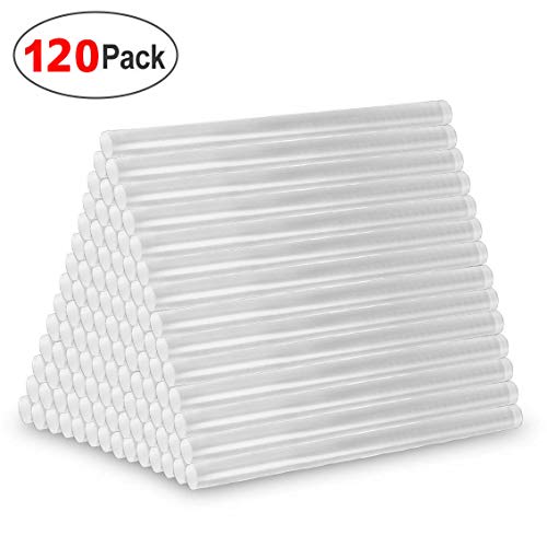 Mini Hot Glue Gun Sticks 4 in. 0.27 in. 120 Pack All Purpose Hot Melt Glue Sticks for Most Hot Melt Glue Gun Clear Hot Glue Adhesive Almost for All Materials for Kids Adults DIY Sealing Repairing