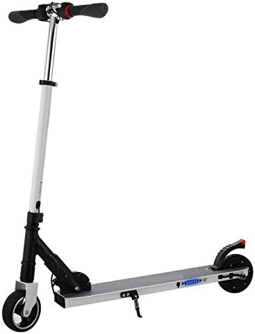 Pesters (US Stock) Lightweight Foldable Electric Scooter, Aluminum Alloy Portable Commuter Scooter Motorised Scooter for Adults