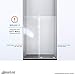 DreamLine Mirage-X 55 - 59 inch W x 58 inch H Frameless Sliding Tub Door in Brushed Nickel - Left Wall Installation