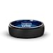 Mens Wedding Band Two Tone Black Blue Tungsten Ring Brushed Center Step Edge 8mm Comfort Fit