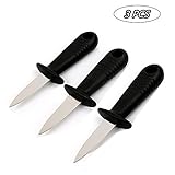 3Pcs Oyster Knife, Shucker Knives, Oyster Opener, Clam Knife, Shellfish Knife, Shellfish Opener, Seafood Tool by Rekukos